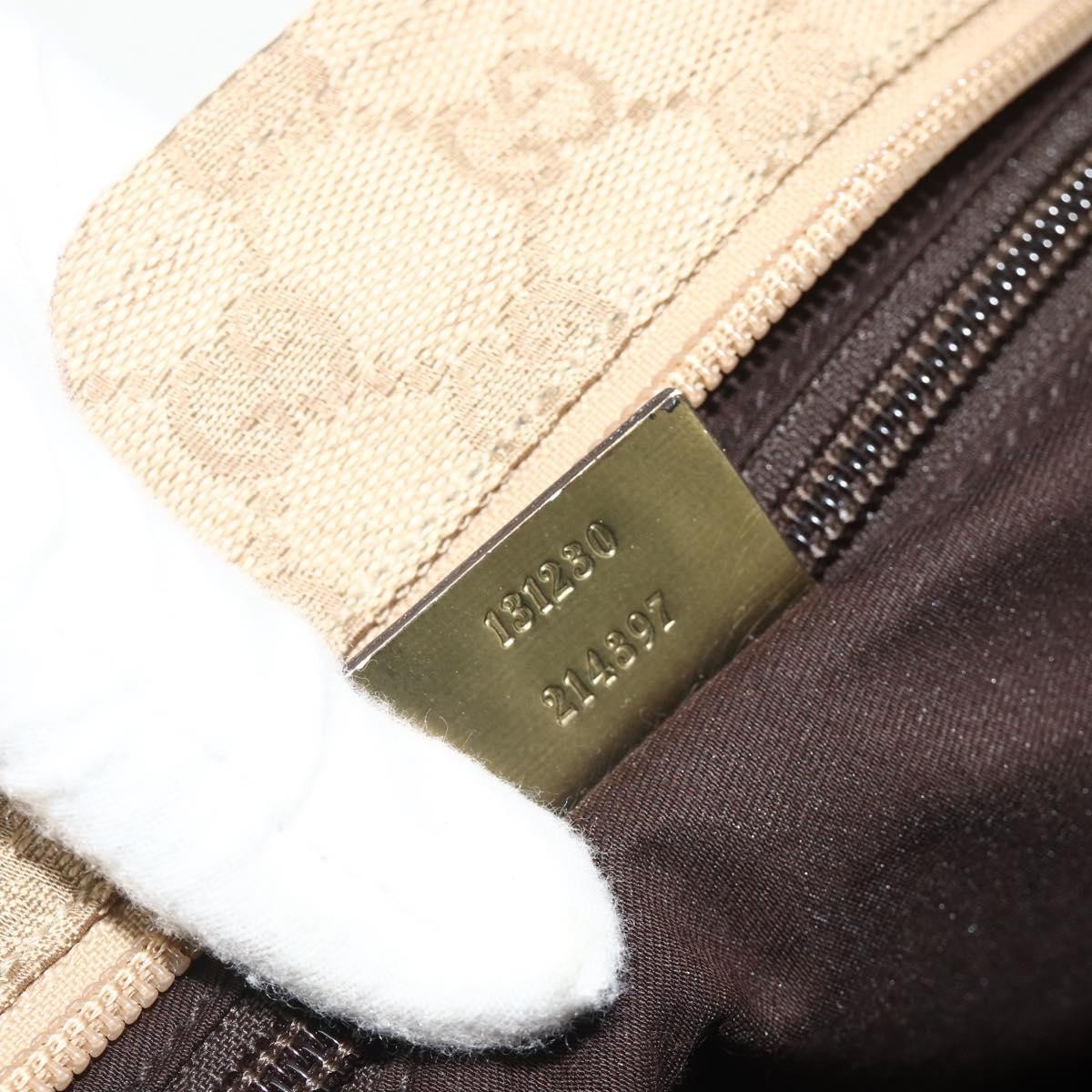 Gucci Web Zip Tote GG Canvas, Beige, Canvas, Tote Bag