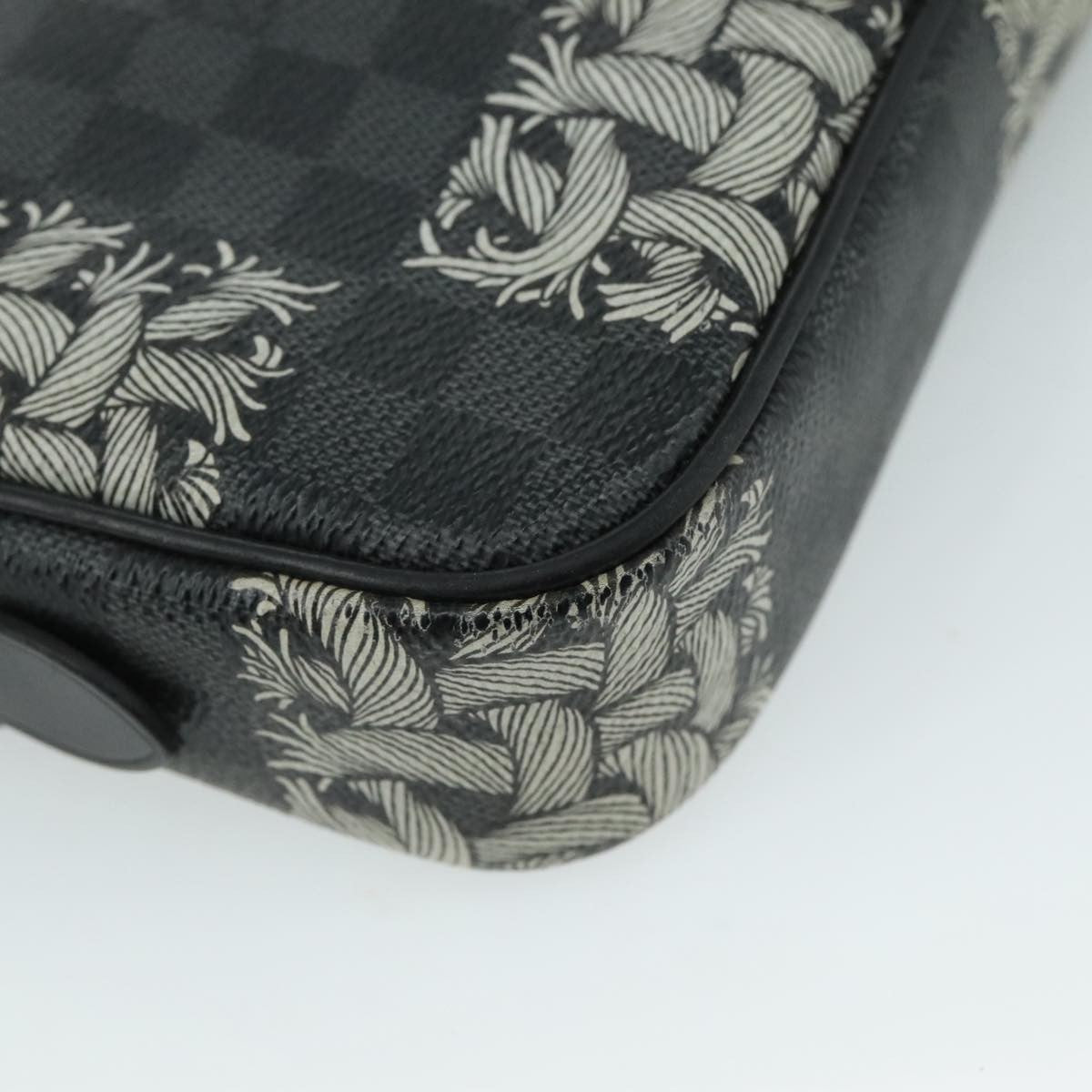 Louis Vuitton Pochette Volga Limited Edition Nemeth Damier Graphite, BLACK, CANVAS, Clutche & pouche