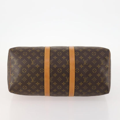 Louis Vuitton Keepall Bag Monogram Canvas, BROWN, CANVAS, Travel bag