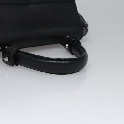 Salvatore Ferragamo Sofia Satchel Leather, BLACK, LEATHER, Handbag