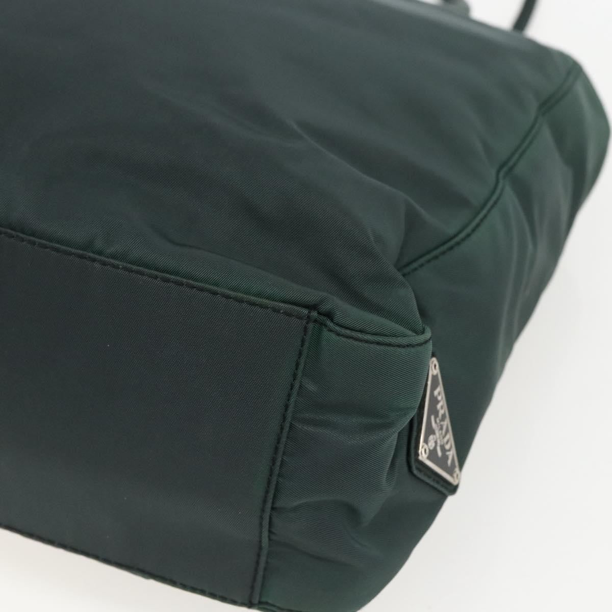Prada Vintage Tote Tessuto, GREEN, NYLON, Tote bag
