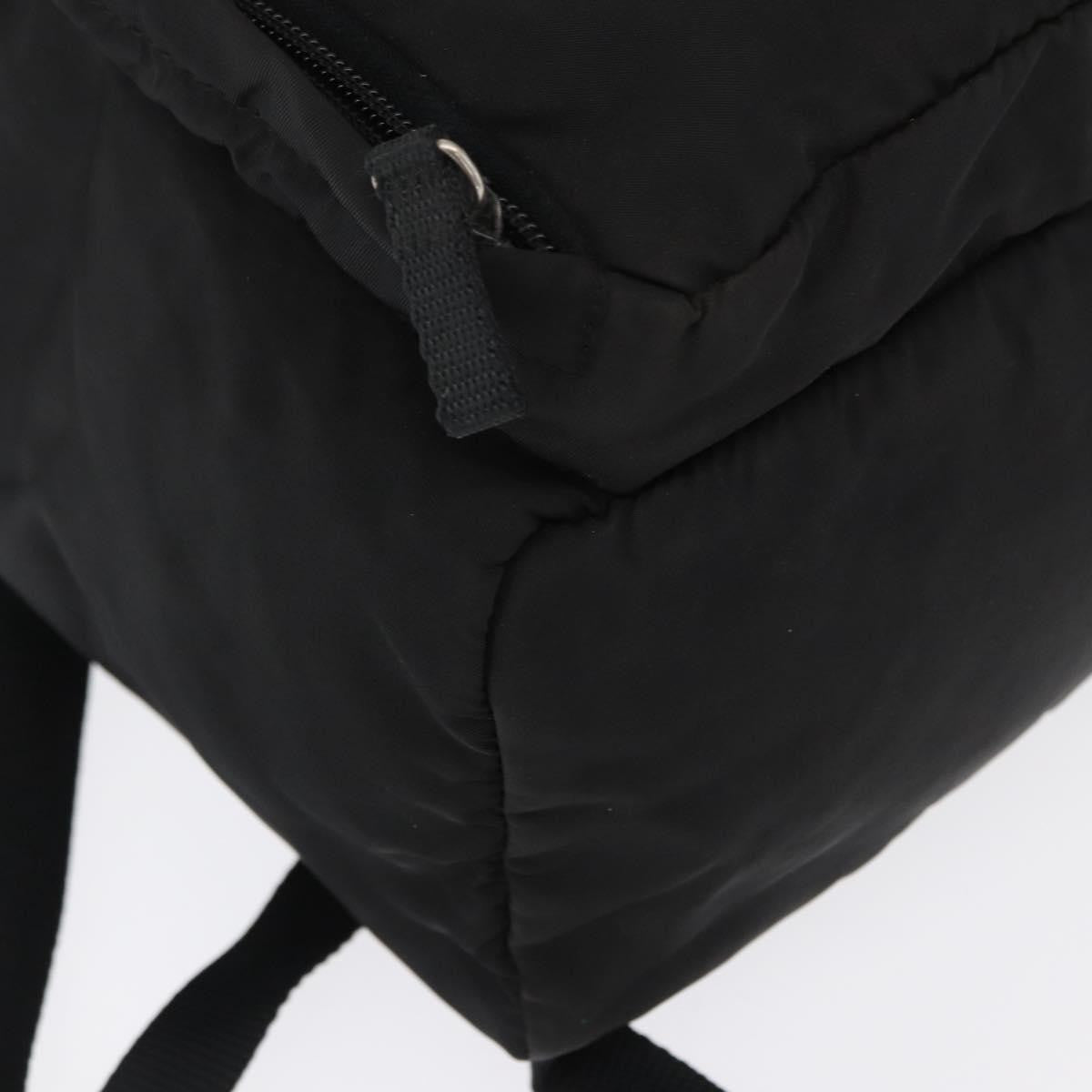 Prada Single Buckle Pocket Backpack Tessuto, BLACK, NYLON, Backpack