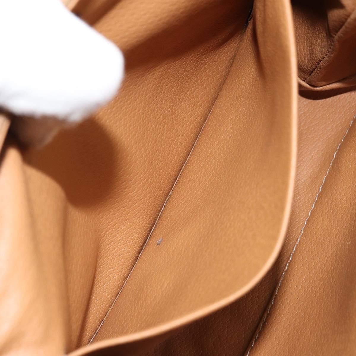 Celine Macadam Pochette Canvas and Leather, Brown, Canvas, Clutch