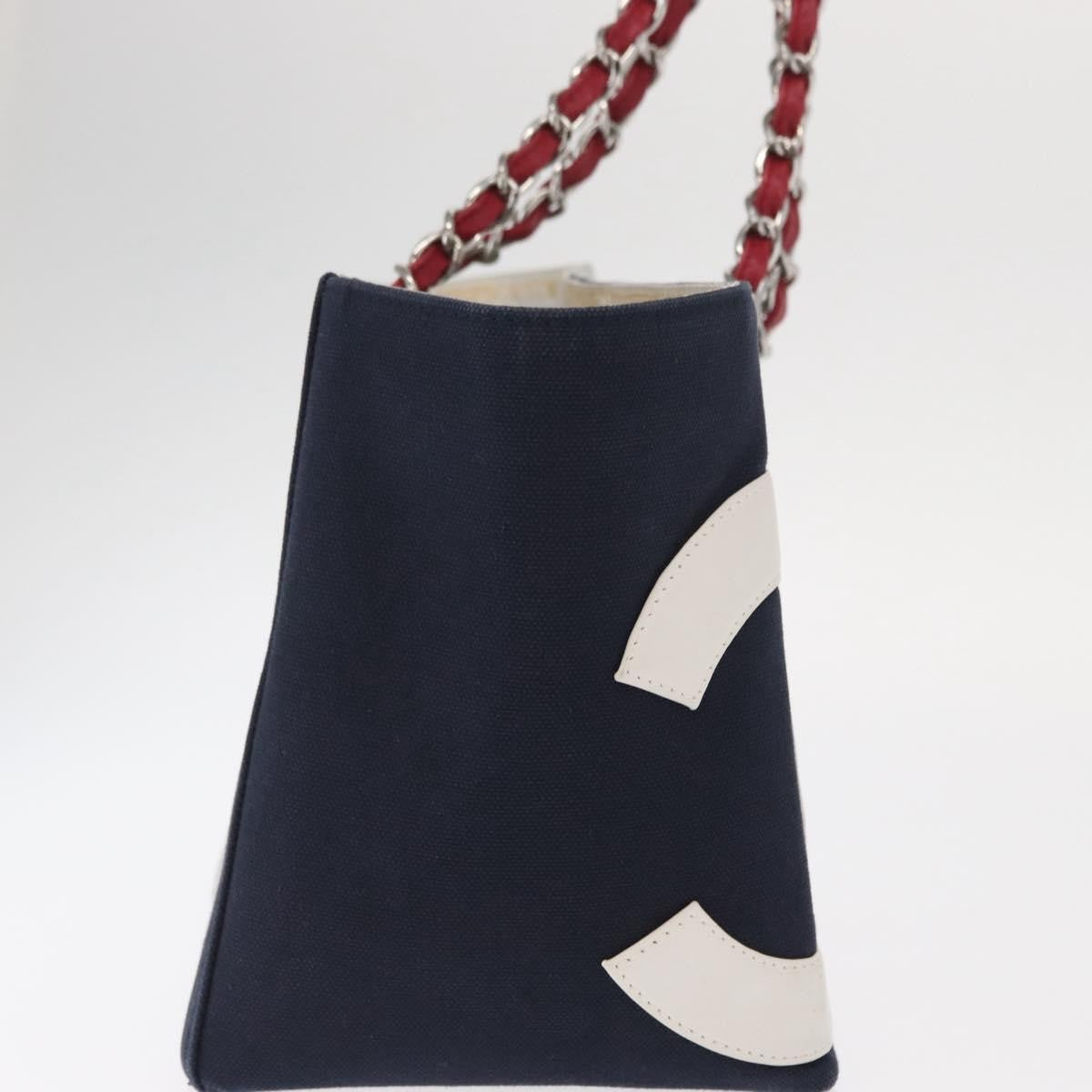Chanel No.5 Tote Canvas and Leather, NAVY, CANVAS, Tote bag