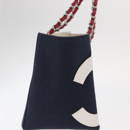 Chanel No.5 Tote Canvas and Leather, NAVY, CANVAS, Tote bag