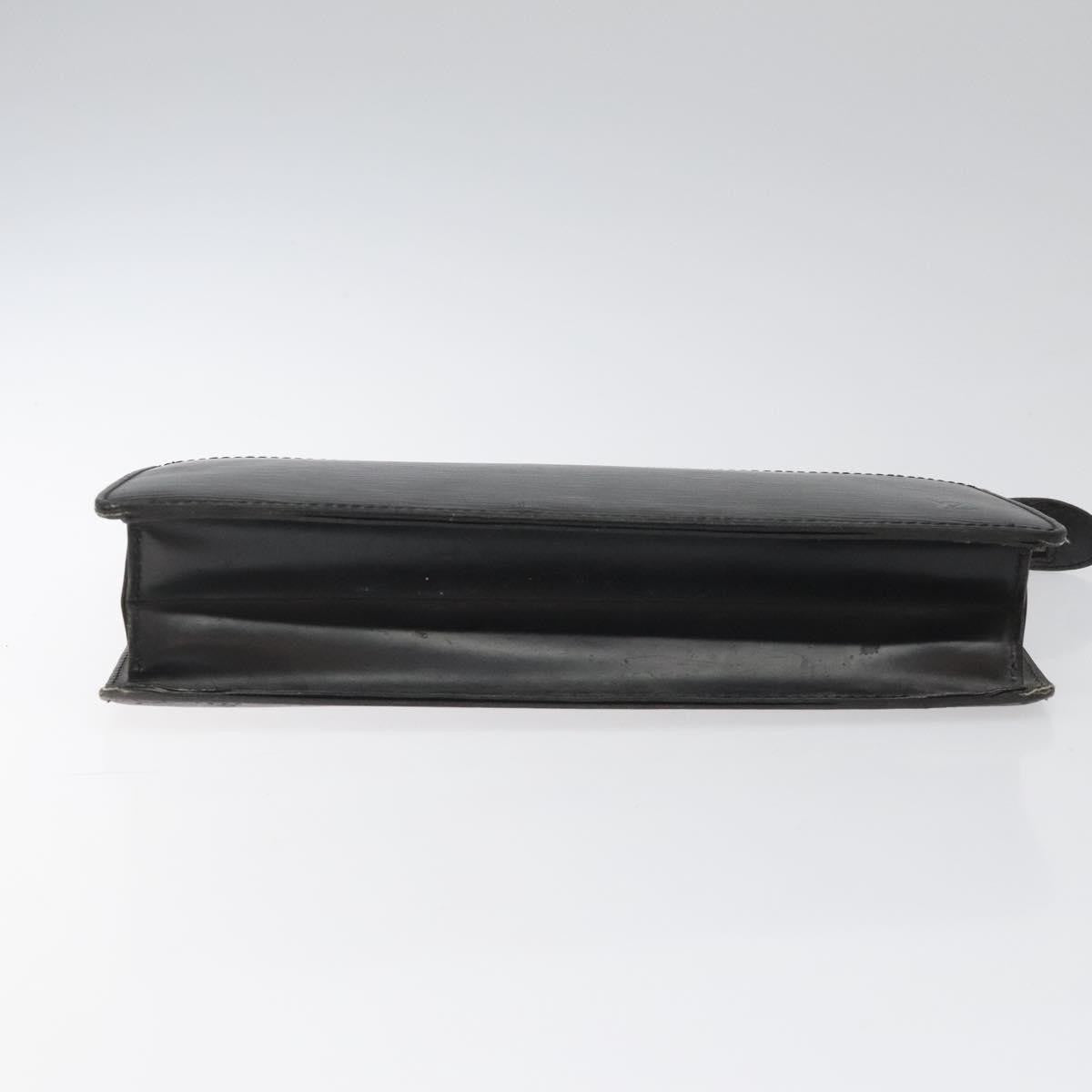 Louis Vuitton Pochette Homme Epi Leather, BLACK, LEATHER, Clutche & pouche
