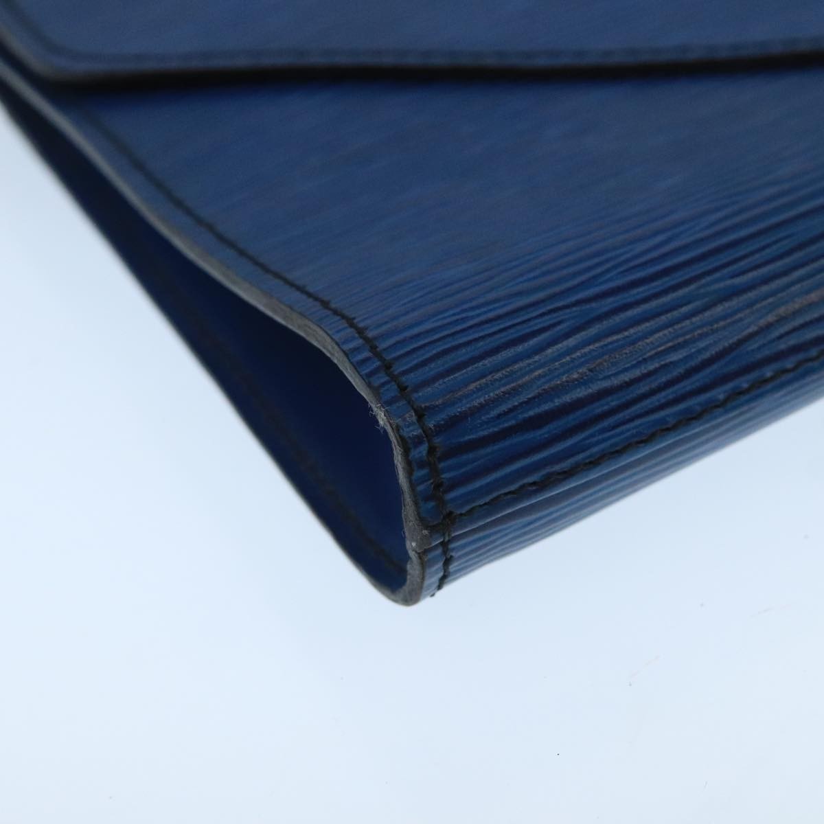 Louis Vuitton Art Deco Clutch Epi Leather, BLUE, LEATHER, Clutche & pouche