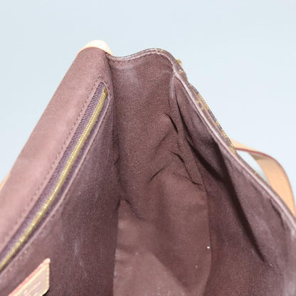 Louis Vuitton Menilmontant Handbag Monogram Canvas, BROWN, CANVAS, Shoulder bag