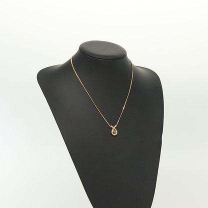 Christian Dior CD Pendant Necklace Gold-plated, GOLD, METAL, Necklace