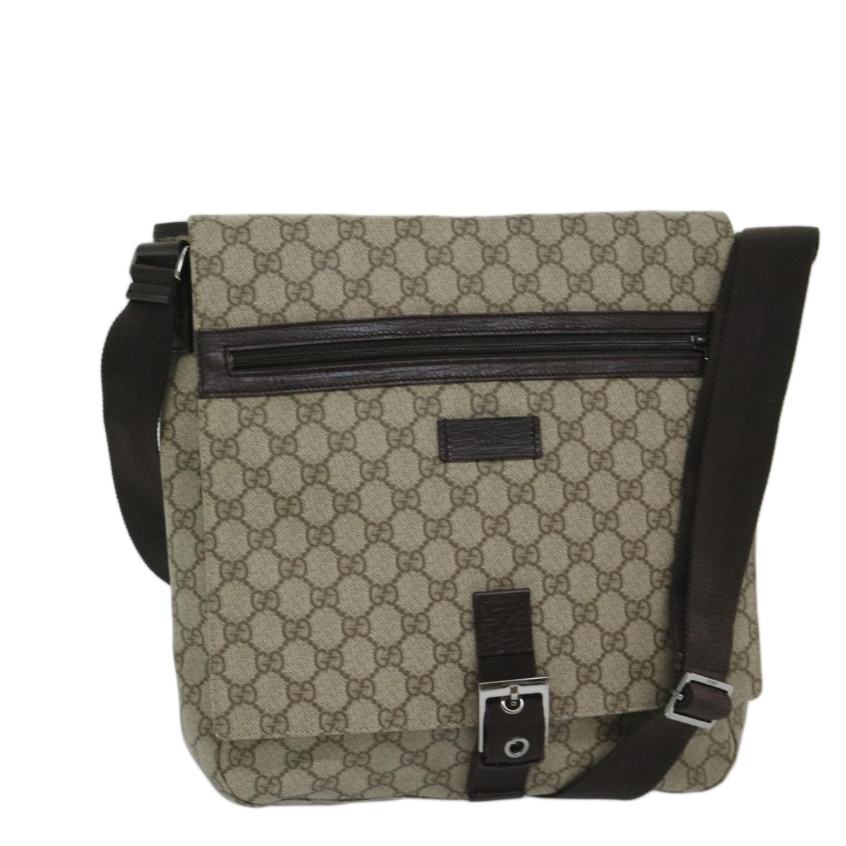 Gucci GG Supreme Messenger Bag GG canvas, BEIGE, CANVAS, Shoulder bag