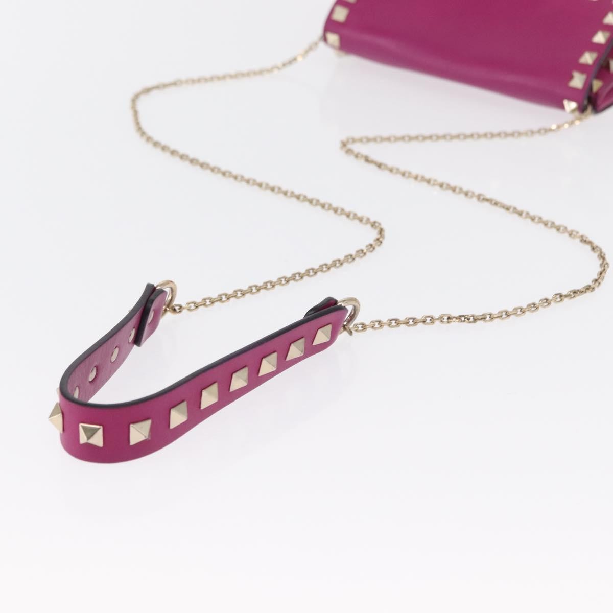 Valentino Garavani Rockstud Saddle Crossbody Bag Leather, PINK, LEATHER, Clutche & pouche