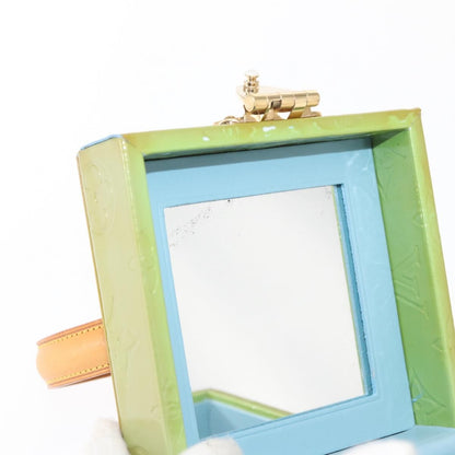 Louis Vuitton Bleecker Box Bag Monogram Vernis, Green, Patent Leather, Clutch