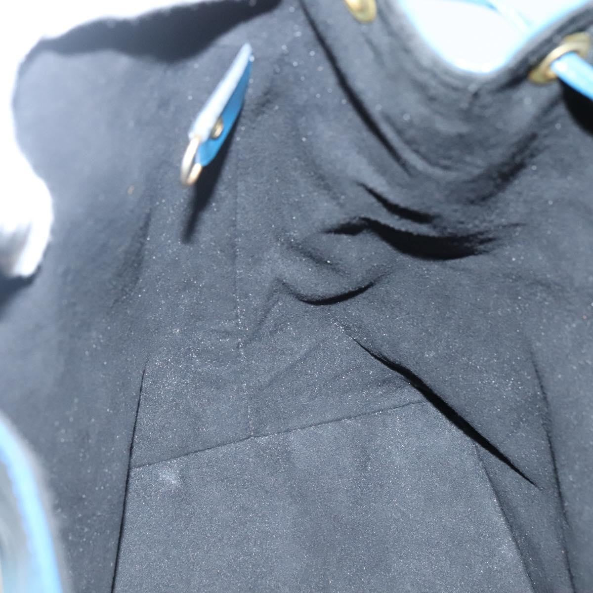 Louis Vuitton Petit Noe Handbag Epi Leather, BLUE, LEATHER, Handbag