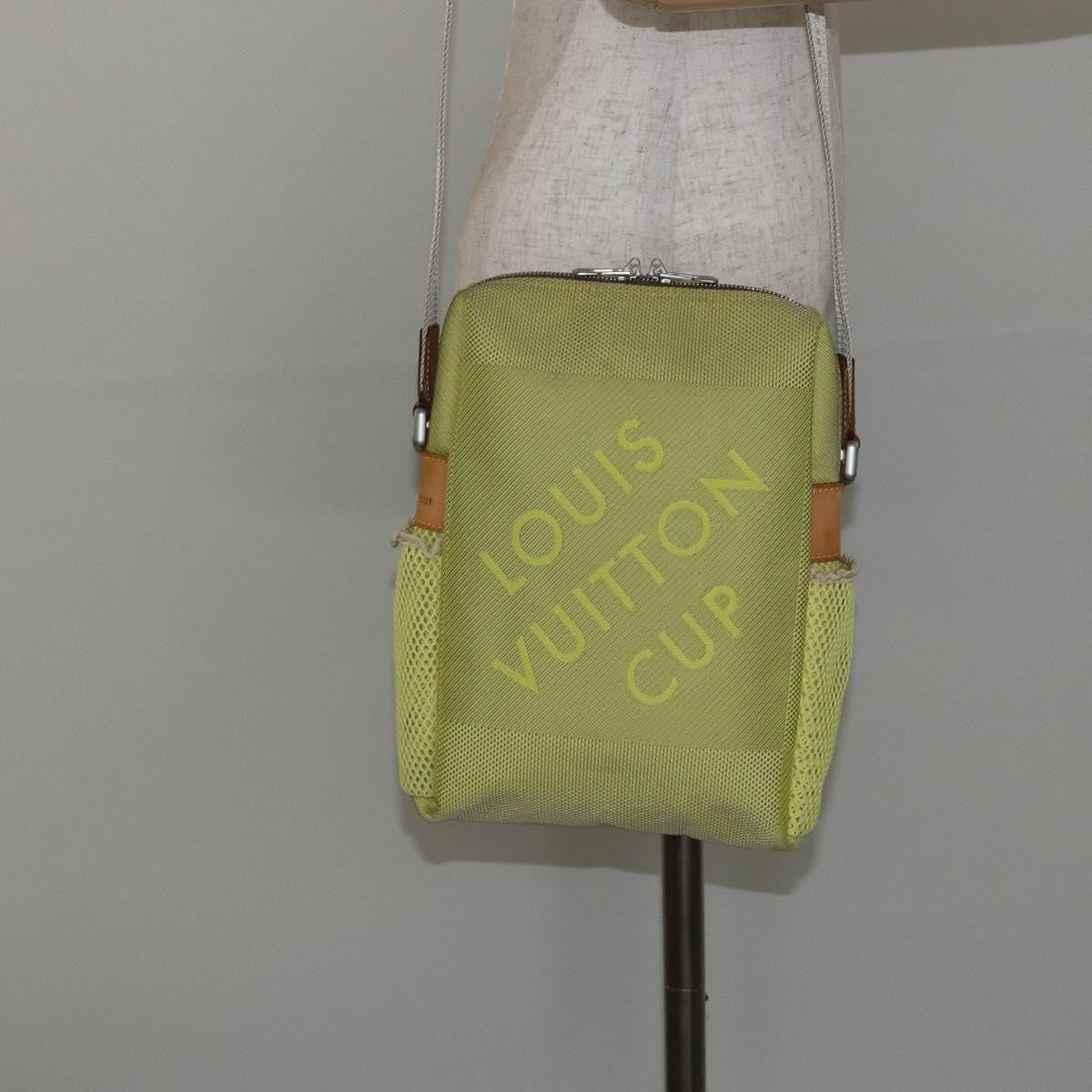 Louis Vuitton Cup Weathery Bag Damier Geant Canvas, YELLOW, CANVAS, Shoulder bag