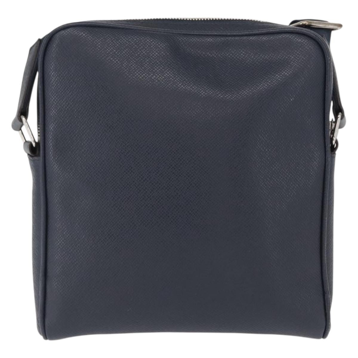 Louis Vuitton Alex Messenger Bag Taiga Leather, NAVY, LEATHER, Shoulder bag