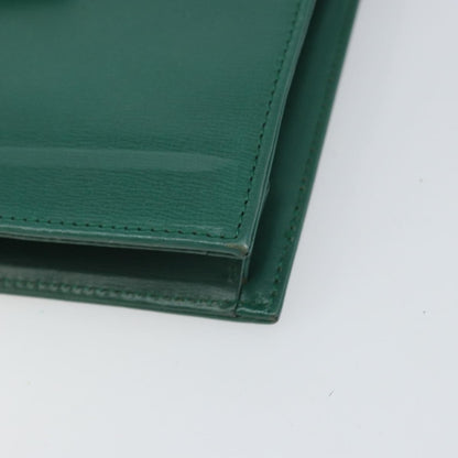 Christian Dior Vintage Shoulder Bag Leather, GREEN, LEATHER, Shoulder bag