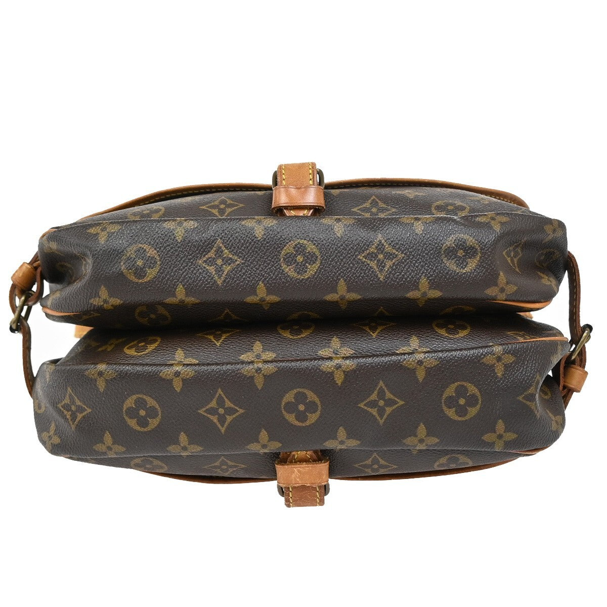 Louis Vuitton Saumur Handbag Monogram Canvas, BROWN, CANVAS, Shoulder bag