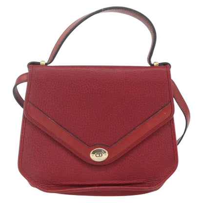 Christian Dior Vintage Handbag Leather, RED, LEATHER, Handbag