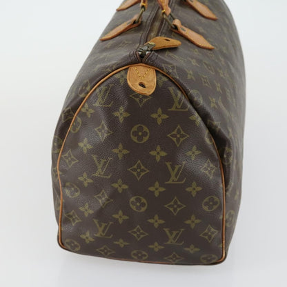 Louis Vuitton Speedy Handbag Monogram Canvas, BROWN, CANVAS, Travel bag