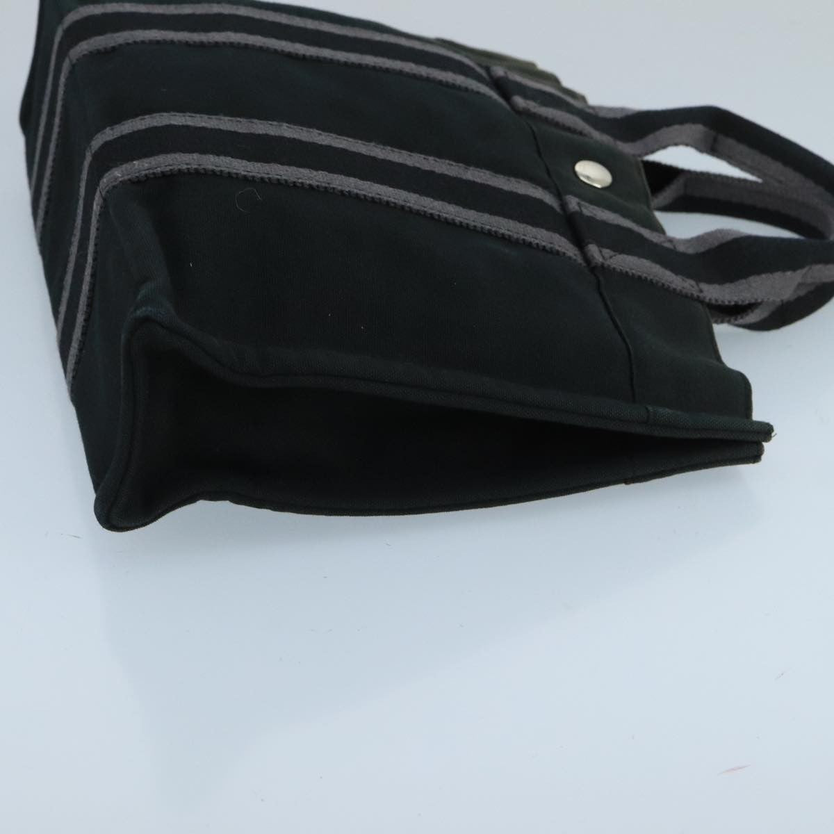 Hermes Fourre Tout Tote Canvas, BLACK, CANVAS, Tote bag