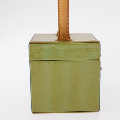 Louis Vuitton Bleecker Box Bag Monogram Vernis, Green, Patent Leather, Clutch