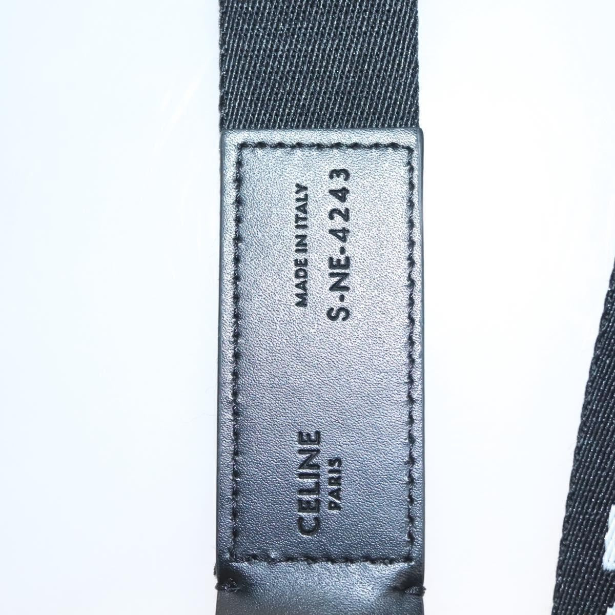 Celine Double Ring Belt Canvas, BLACK, CANVAS, Belts