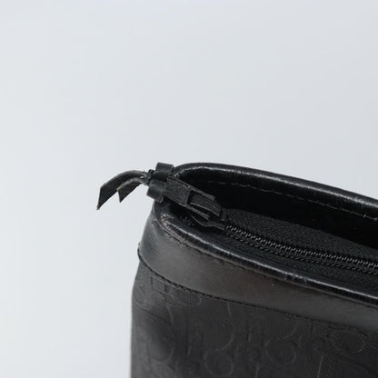 Christian Dior Trotter pouch Canvas, Black, Canvas, Clutch