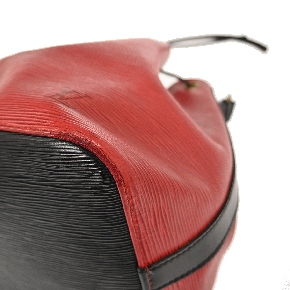 Louis Vuitton Bicolor Petit Noe Handbag Epi Leather, RED, LEATHER, Shoulder bag