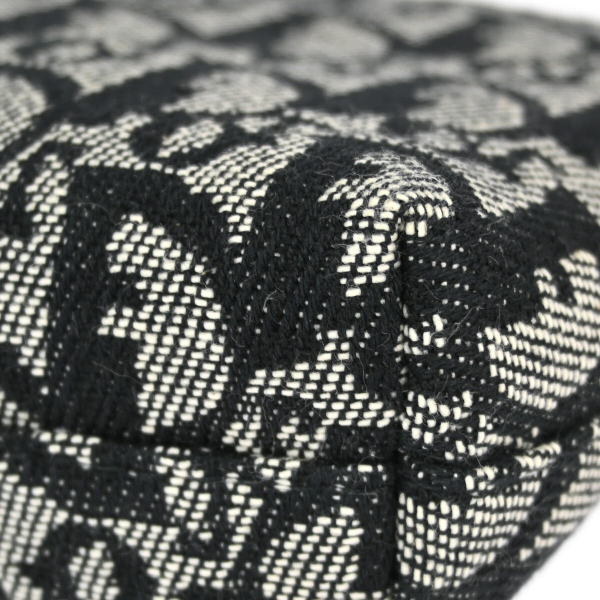 Christian Dior Vintage Trotter Pouch Diorissimo Canvas, Gray, Canvas, Clutch