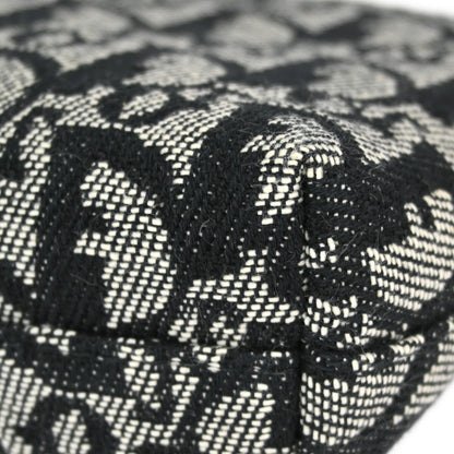 Christian Dior Vintage Trotter Pouch Diorissimo Canvas, Gray, Canvas, Clutch