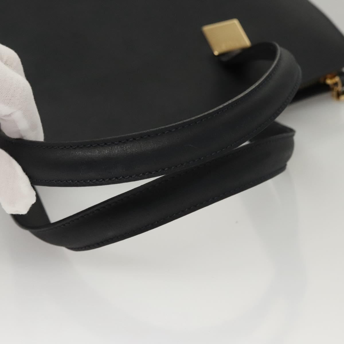 Celine Handbag Leather, NAVY, LEATHER, Handbag