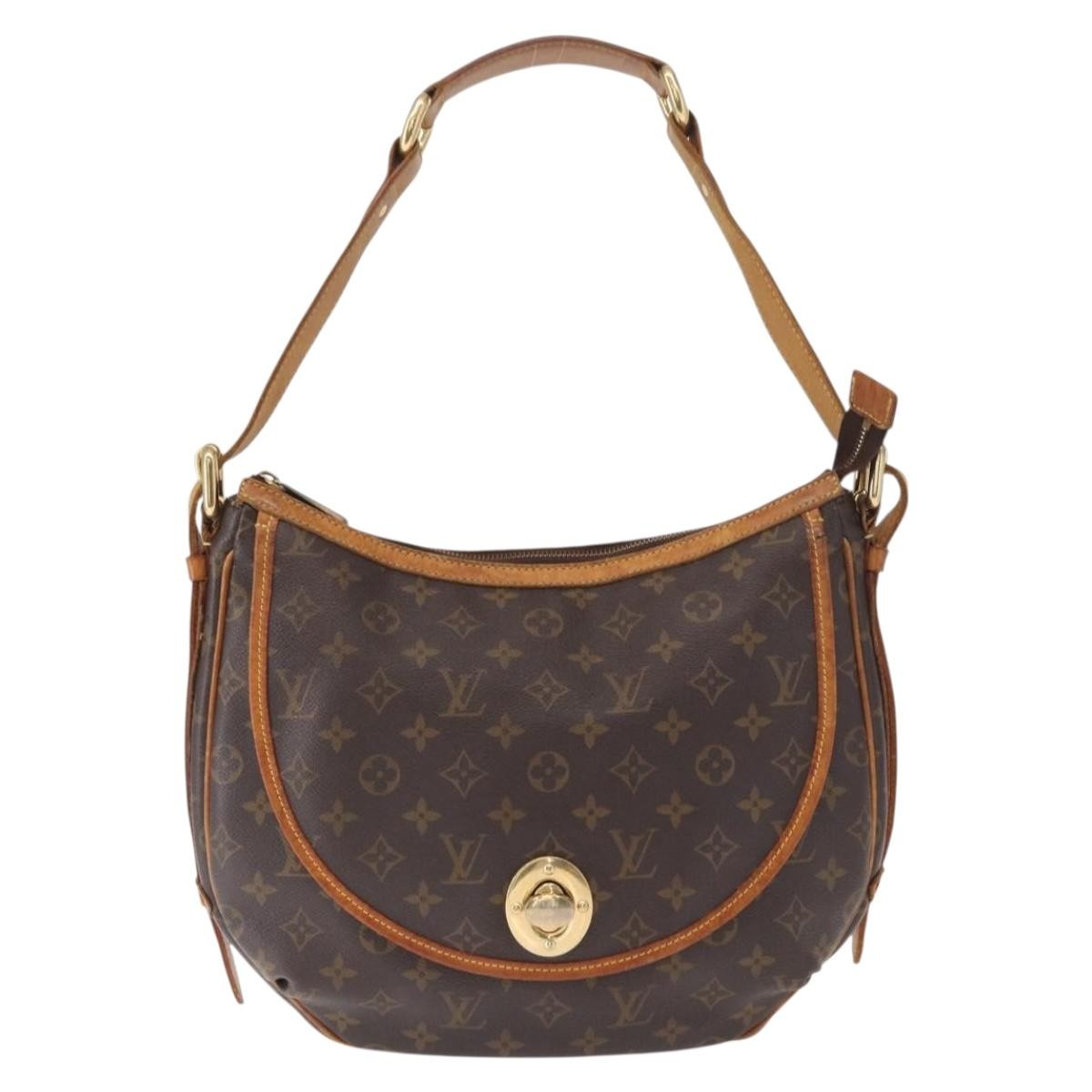 Louis Vuitton Tulum Handbag Monogram Canvas, BROWN, CANVAS, Shoulder bag