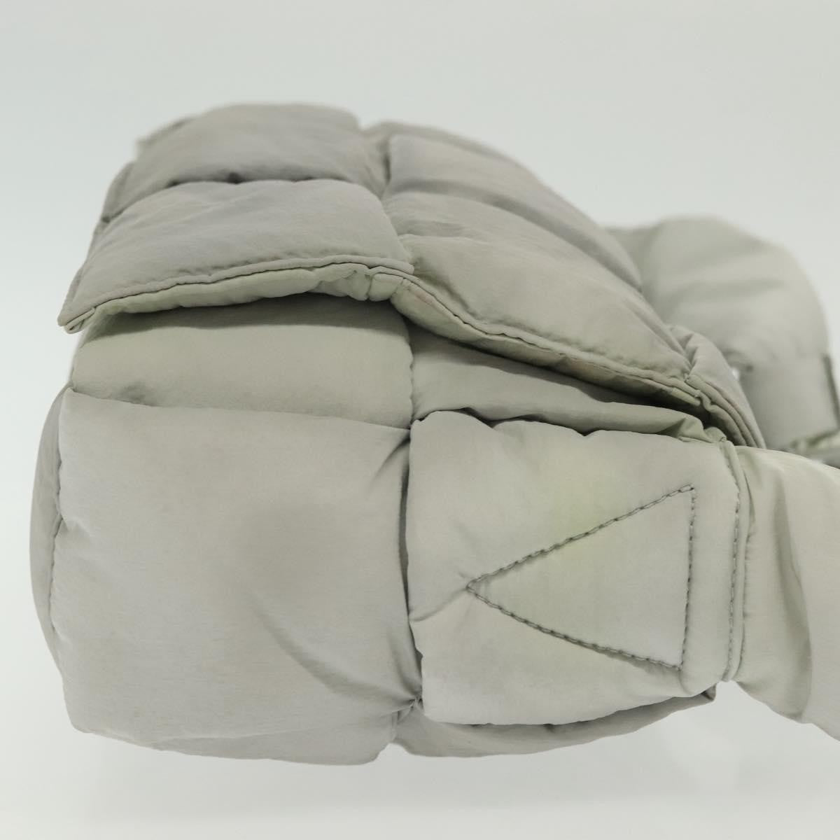 Bottega Veneta Padded Tech Cassette Crossbody Bag Intrecciato Nylon, GRAY, NYLON, Crossbody bag
