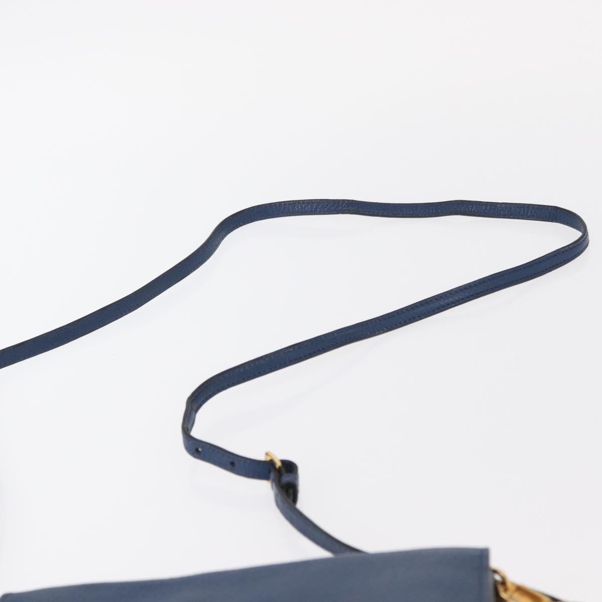 Miu Miu Shoulder Bag Leather, BLUE, LEATHER, Shoulder bag