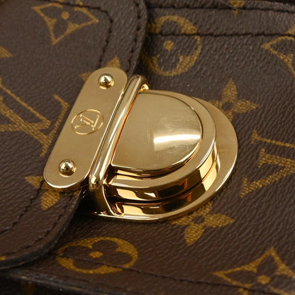 Louis Vuitton Manhattan Handbag Monogram Canvas, Brown, Canvas, Handbag
