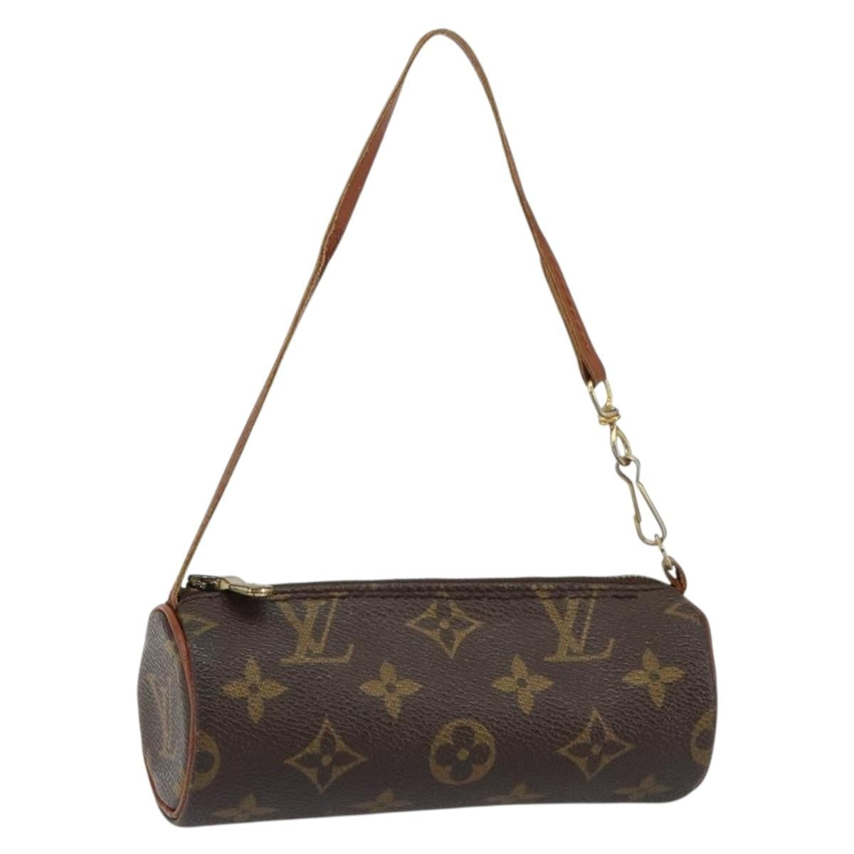 Louis Vuitton Papillon Pochette Monogram Canvas, BROWN, CANVAS, Clutche & pouche