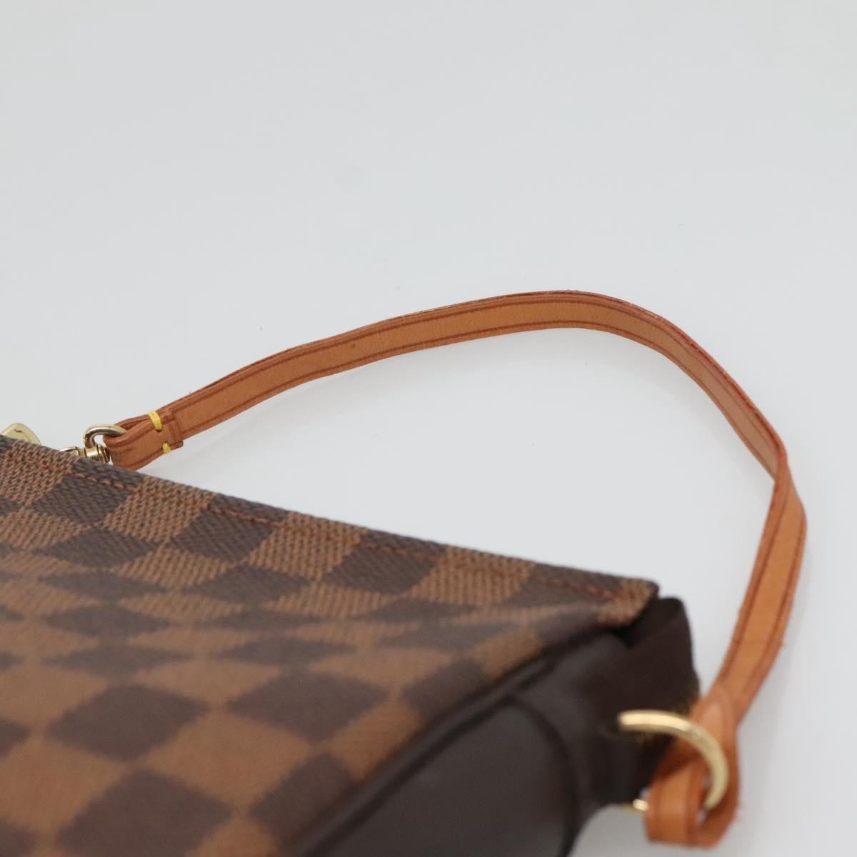 Louis Vuitton Trousse Make Up Bag Damier, BROWN, CANVAS, Clutche & pouche