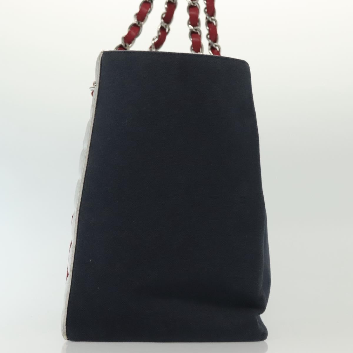 Chanel No.5 Tote Canvas and Leather, NAVY, CANVAS, Tote bag