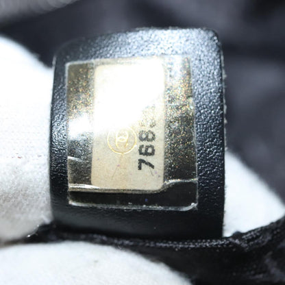 Chanel Chocolate Bar Shoulder Bag Calfskin, BLACK, LEATHER, Shoulder bag