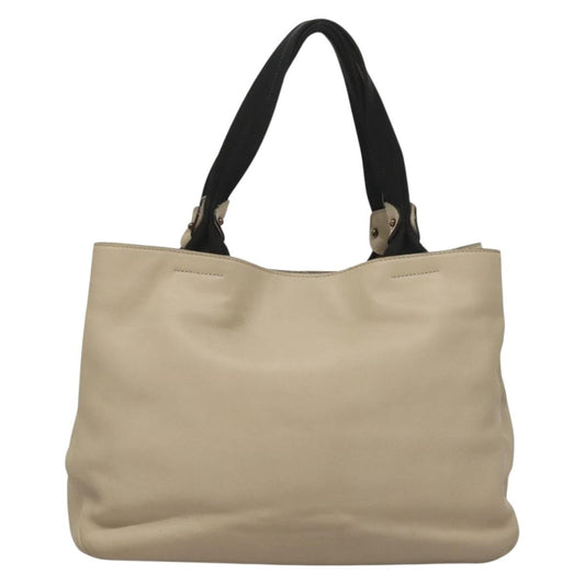 Salvatore Ferragamo Vara bow tote Leather, BEIGE, LEATHER, Tote bag