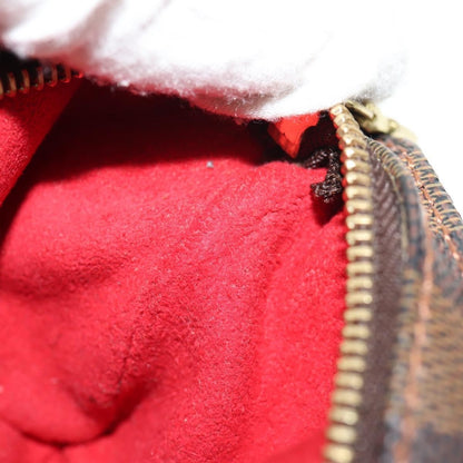 Louis Vuitton Manosque Pochette Damier, BROWN, CANVAS, Clutche & pouche