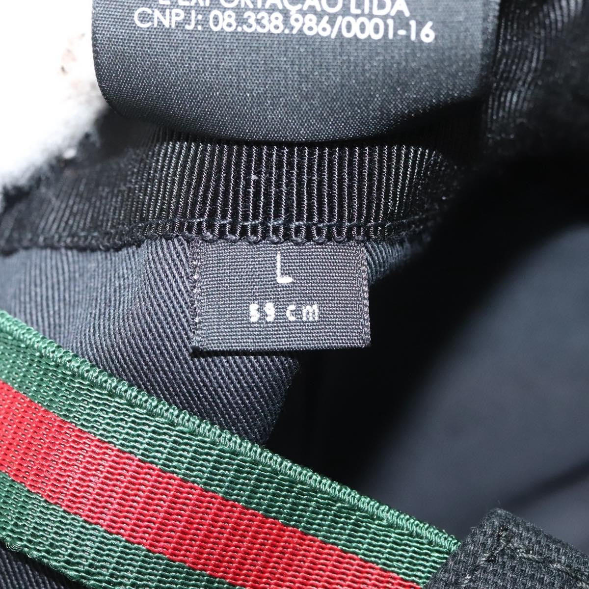 Gucci Interlocking G Web Baseball Cap Canvas, BLACK, CANVAS, Head accessory