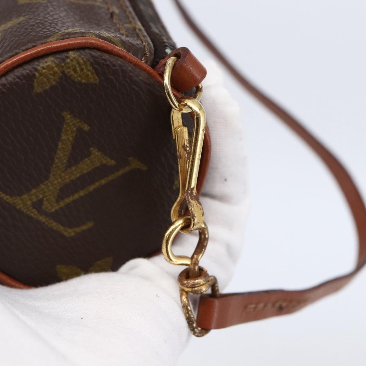 Louis Vuitton Papillon Pochette Monogram Canvas, BROWN, CANVAS, Handbag