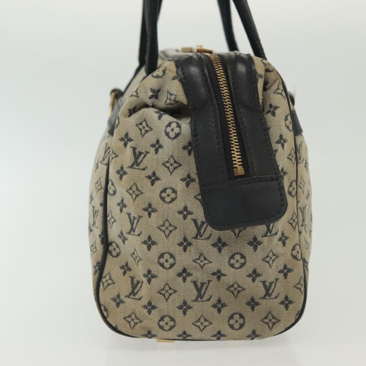 Louis Vuitton Josephine Handbag Mini Lin, BLUE, CANVAS, Handbag