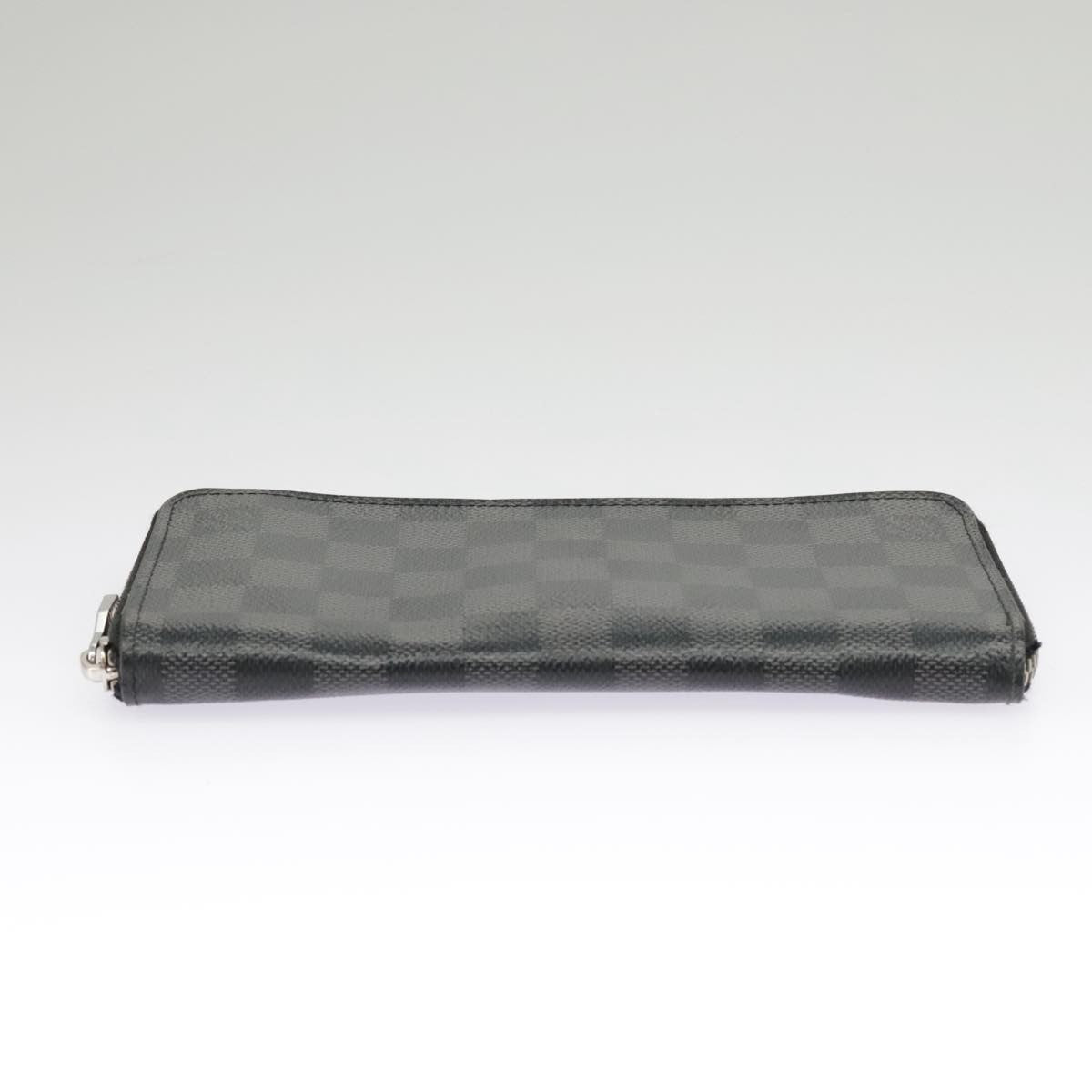 Louis Vuitton Zippy wallet vertical Damier Graphite, BLACK, CANVAS, Wallets