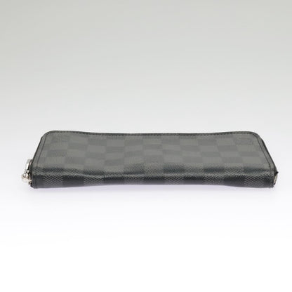 Louis Vuitton Zippy wallet vertical Damier Graphite, BLACK, CANVAS, Wallets