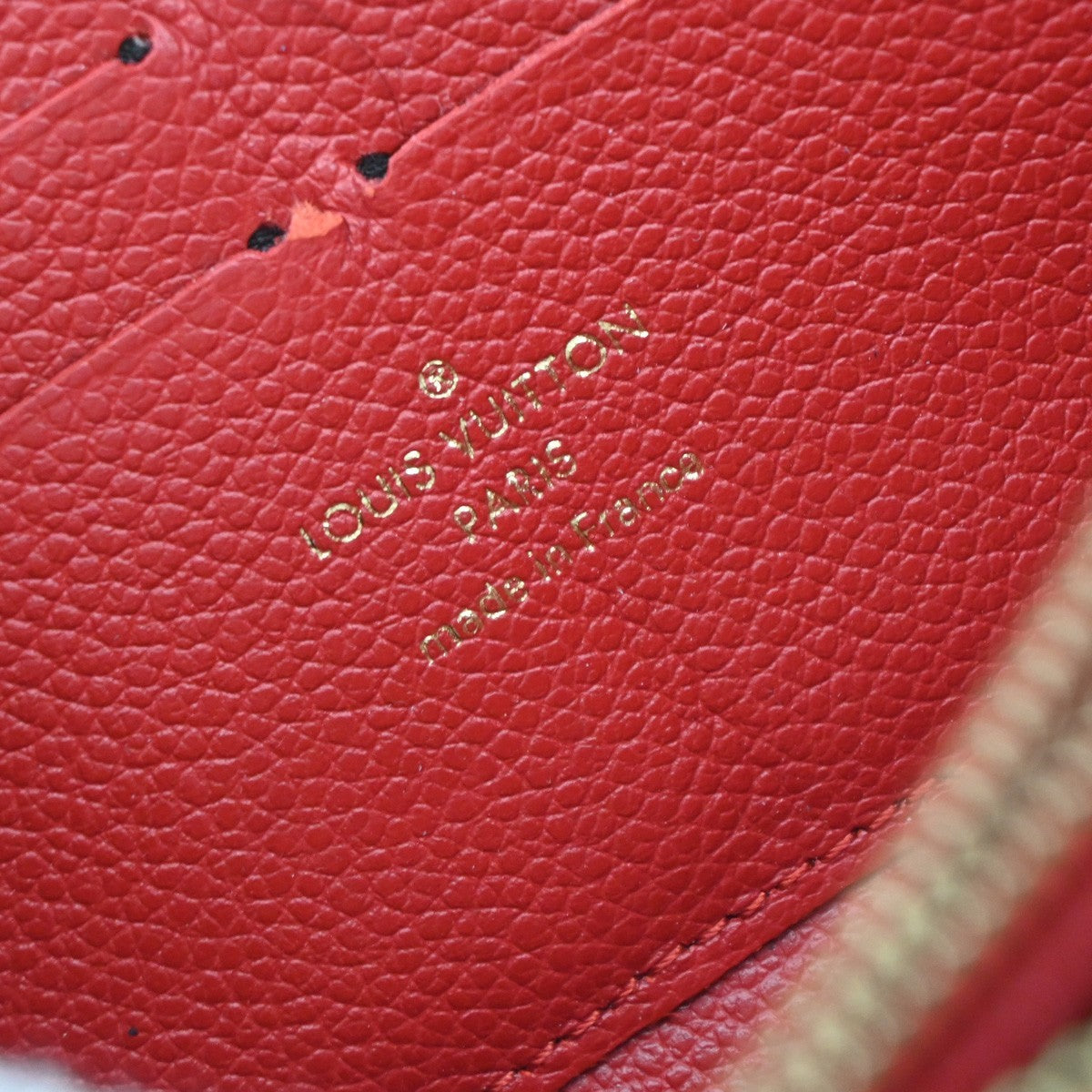 Louis Vuitton Portefeuille zippy Monogramme Empreinte Monogramme Empreinte, RED, LEATHER, Wallets