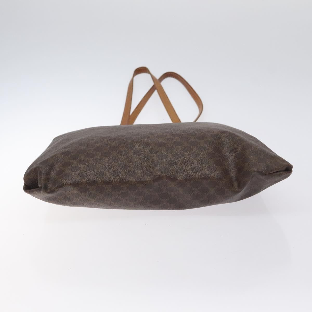 Celine Vintage Macadam Tote bag Canvas and Leather, BROWN, CANVAS, Tote bag