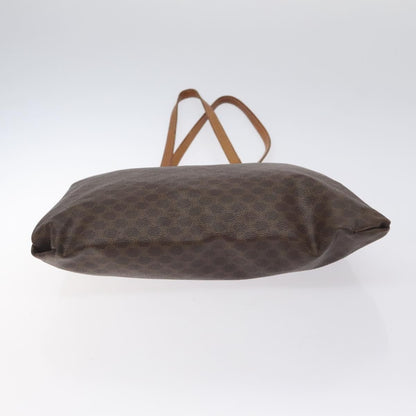 Celine Vintage Macadam Tote bag Canvas and Leather, BROWN, CANVAS, Tote bag