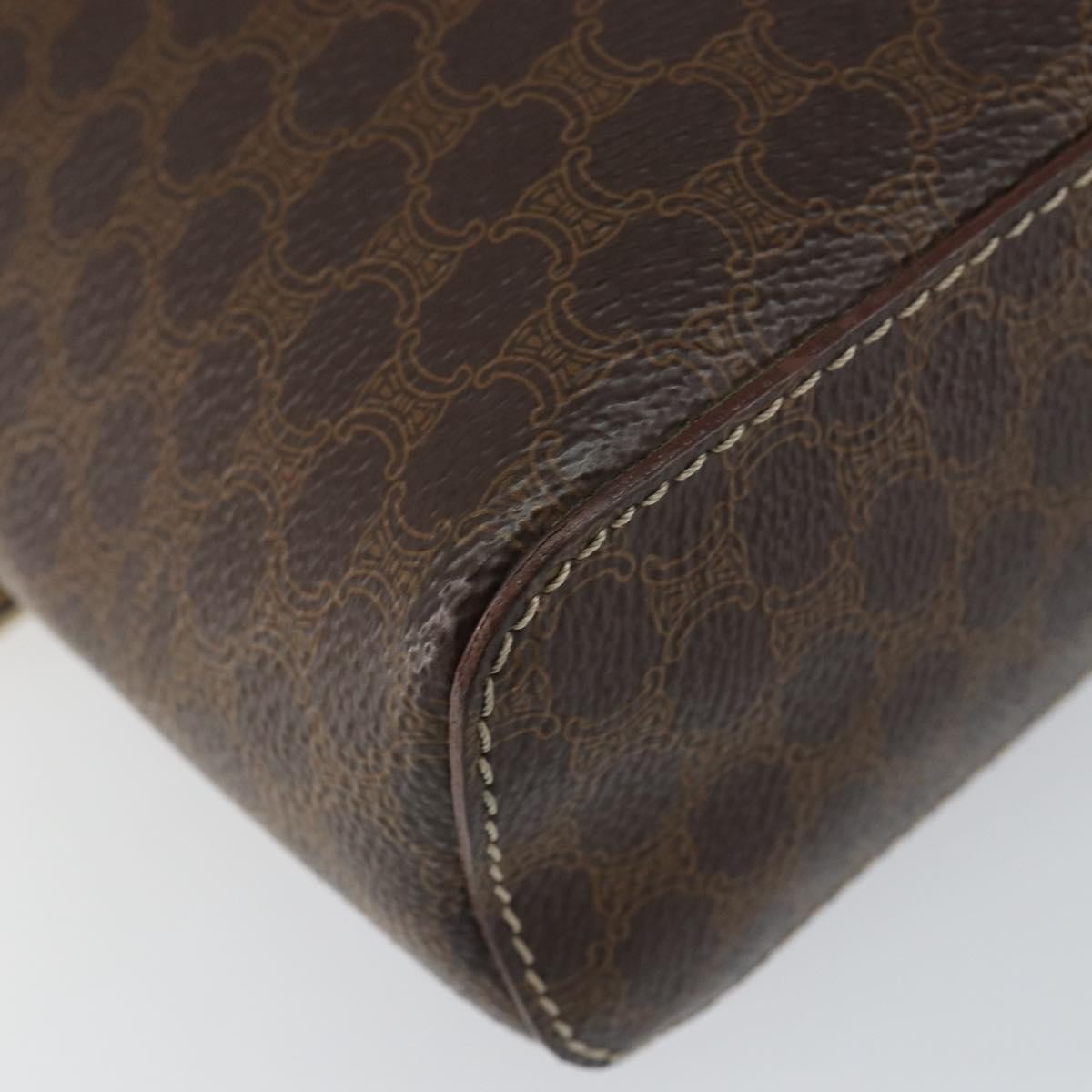 Celine Macadam Vanity Bag Canvas, BROWN, CANVAS, Clutche & pouche